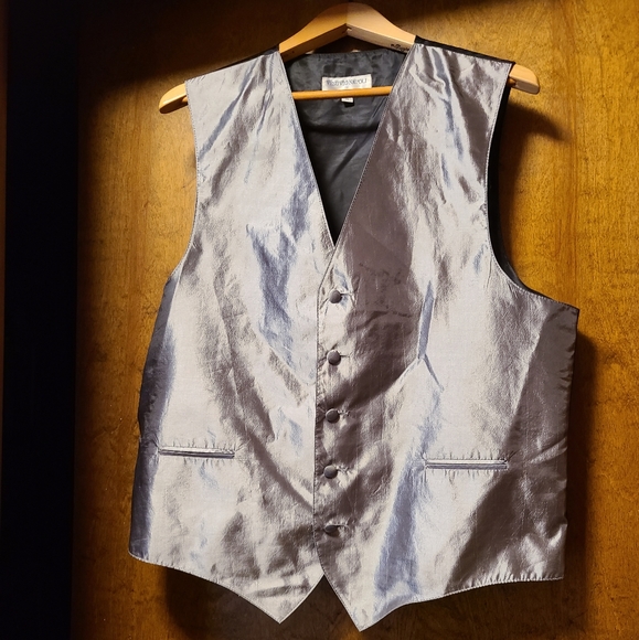 Vesuvio Napoli Silver Vest sz men's  M - Picture 2 of 5